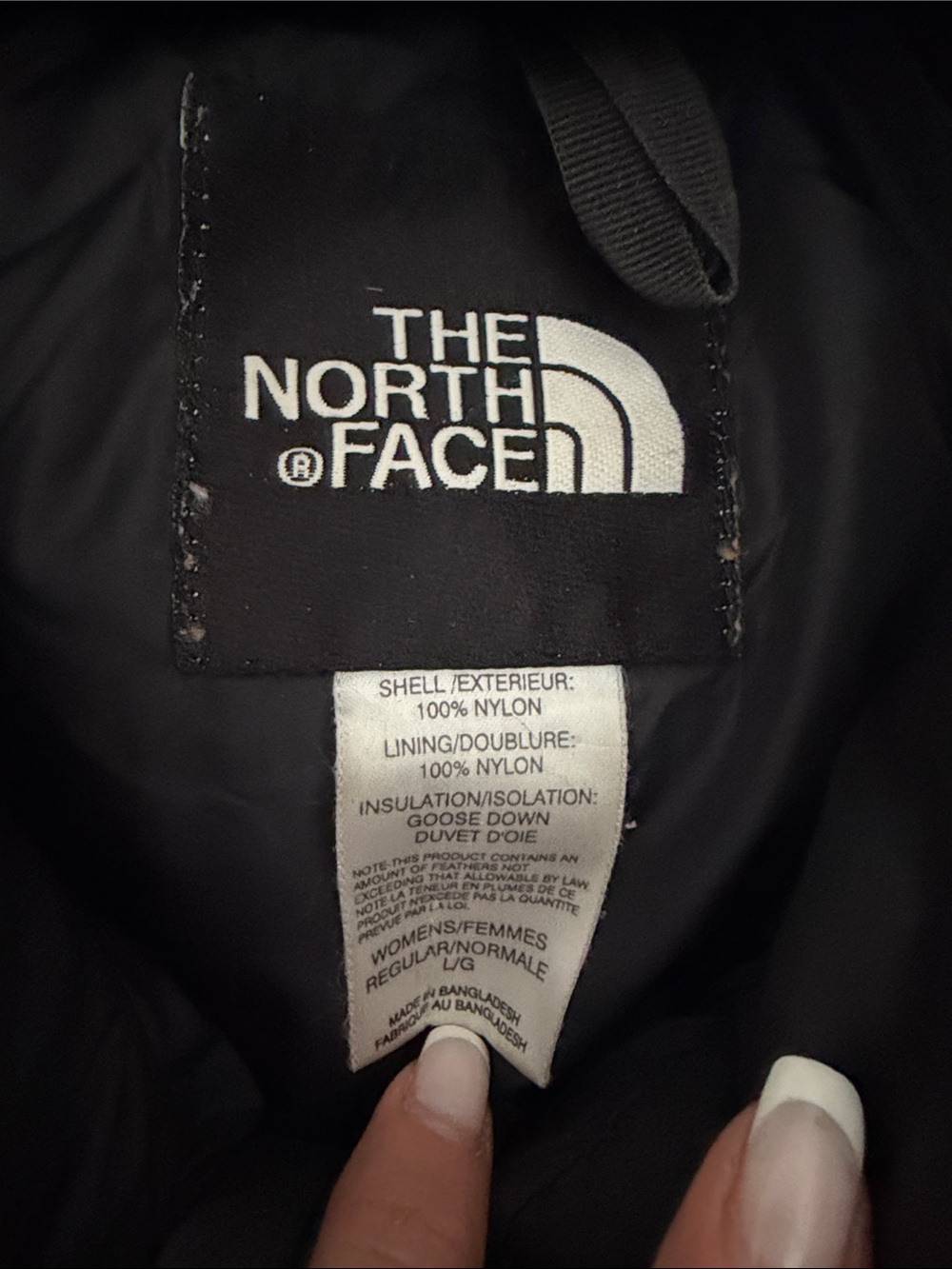 Women’s The North Face Black Quilted Down Vest - Picture 6 of 8